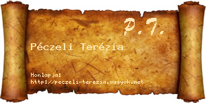 Péczeli Terézia névjegykártya